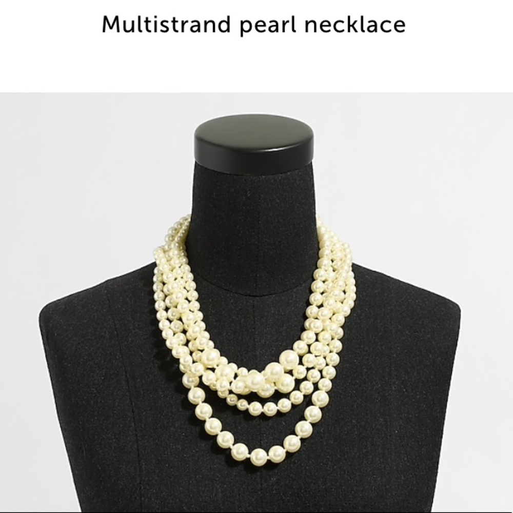 J.Crew Factory Multistrand Pearl Necklace. EUC.